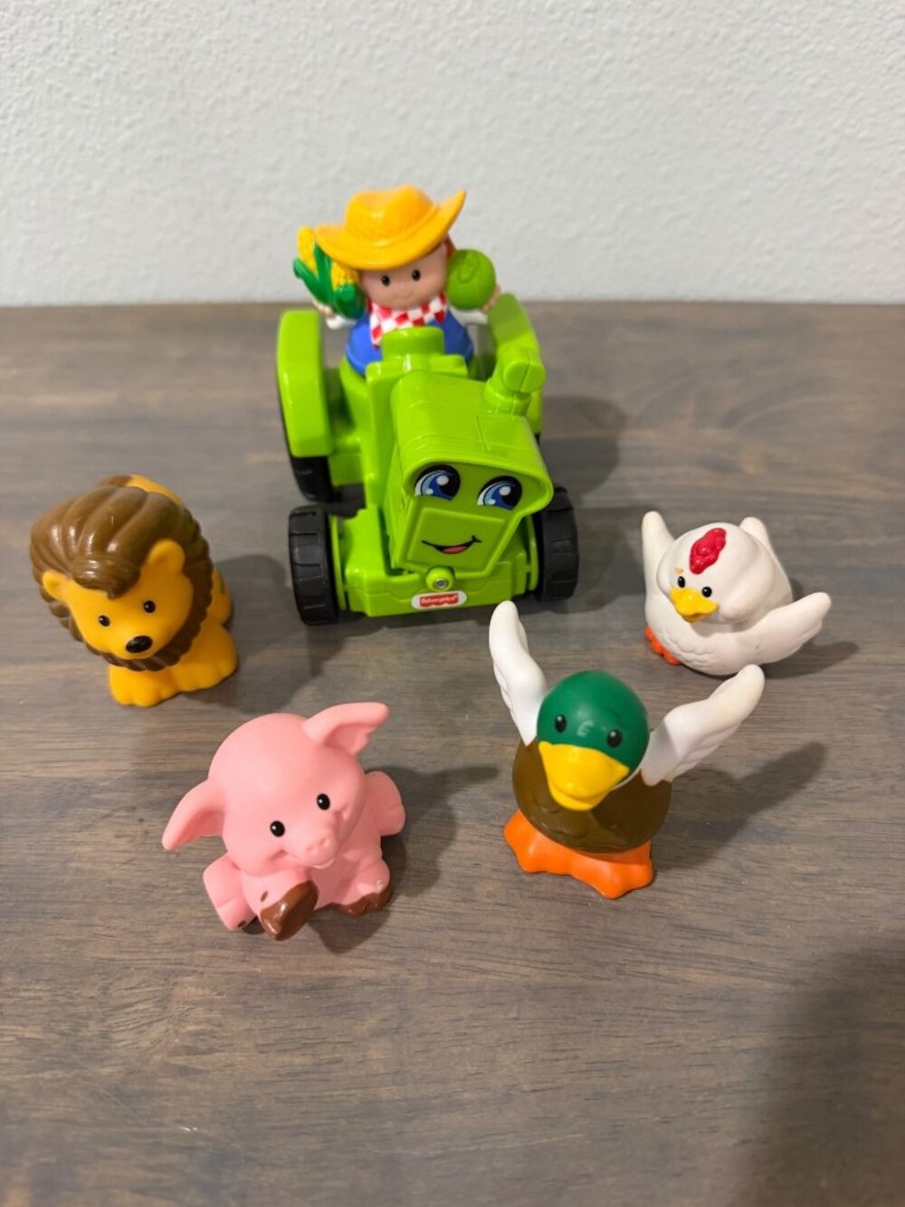 Mattel Fisher-Price Little People Farm Animals Farmer and Tractor Multiple Years